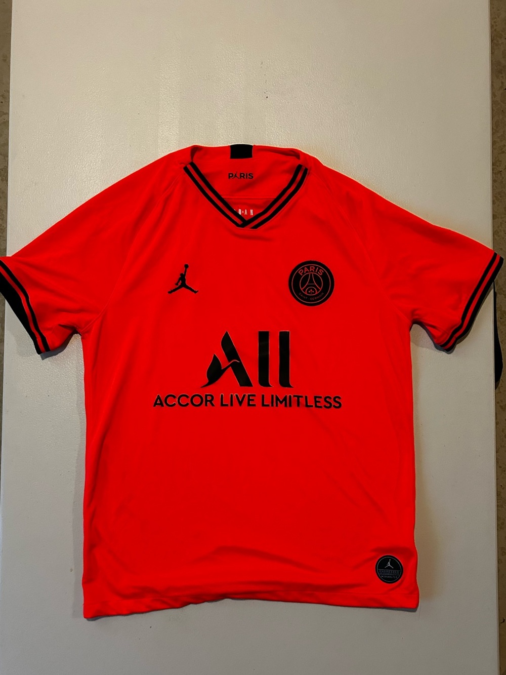 PSG Jordan 2019 Orange Jersey.